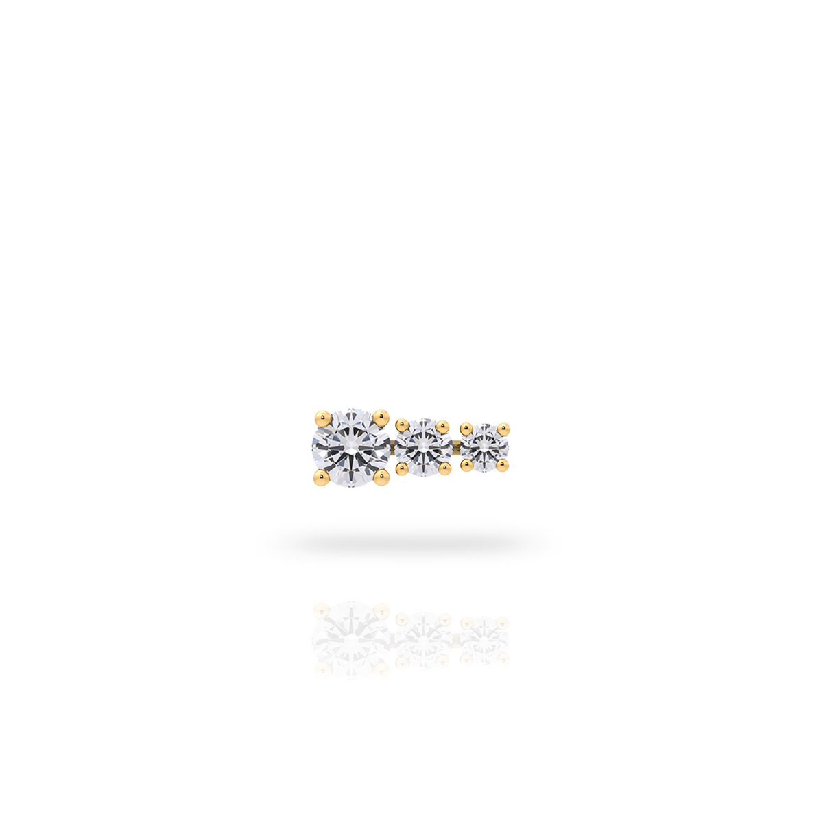 TRILOGY CROISSANT EARRING