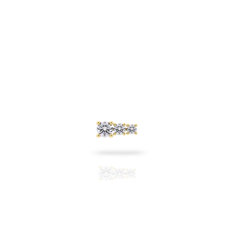 TRILOGY CROISSANT EARRING Nayestones