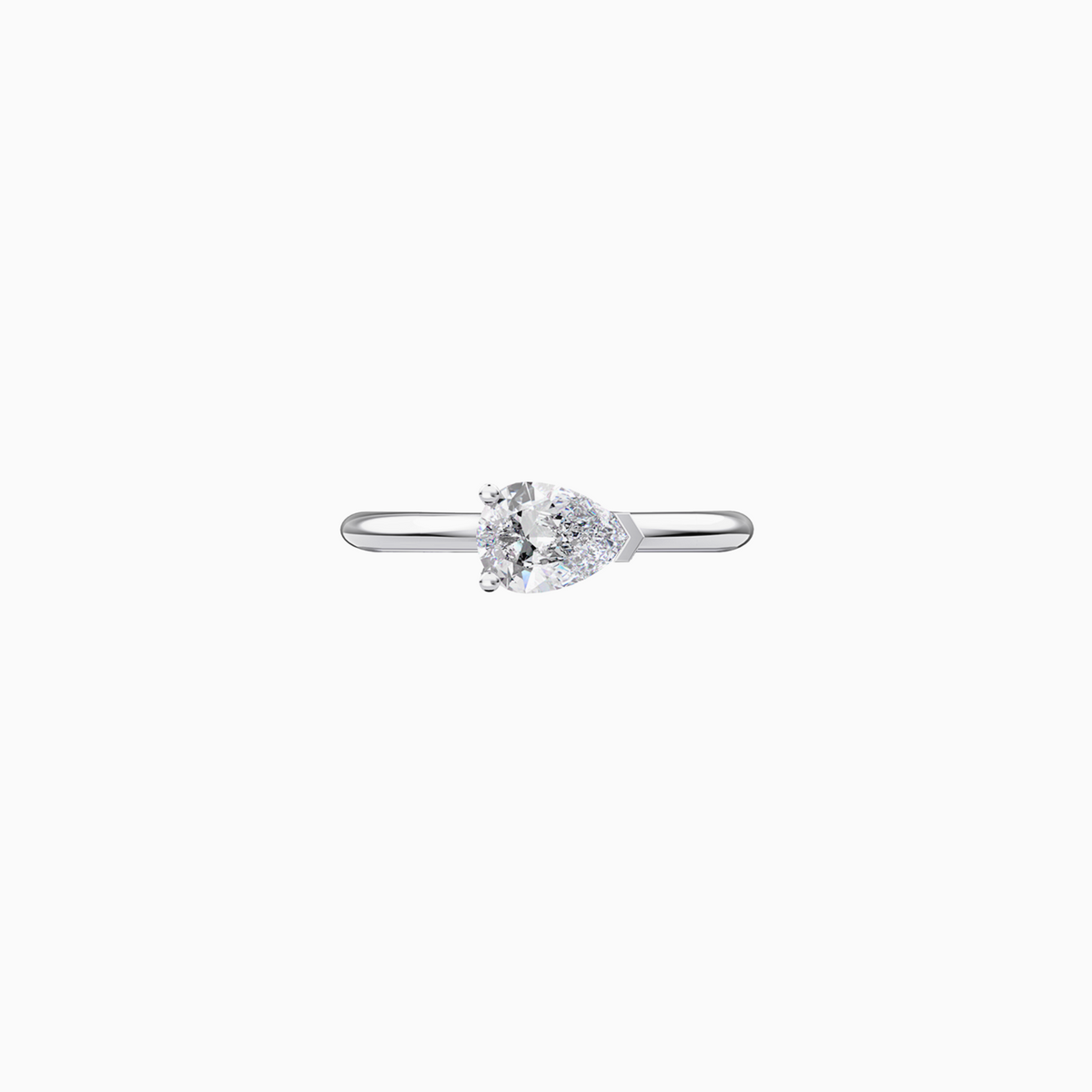MOON SOLITAIRE POIRE H DIAMOND RING