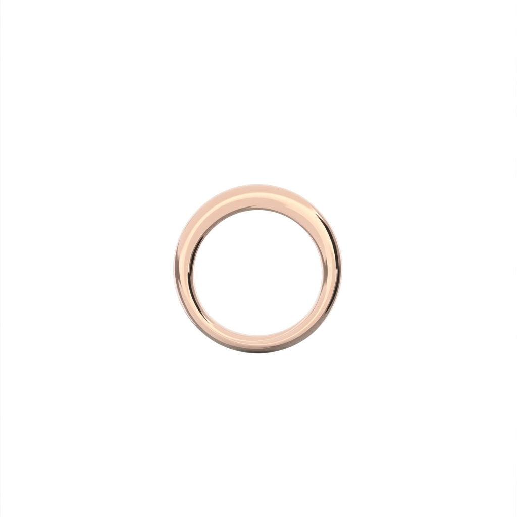 Full Moon ring in 18k pink gold by Nayestones, Belgian fine jewelry