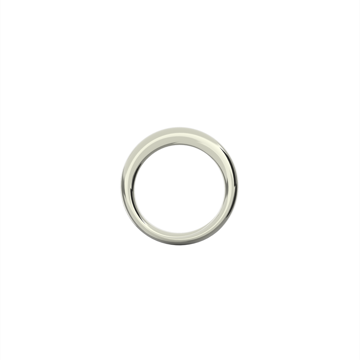 Full Moon ring in 18k white gold by Nayestones, Belgian fine jewelry