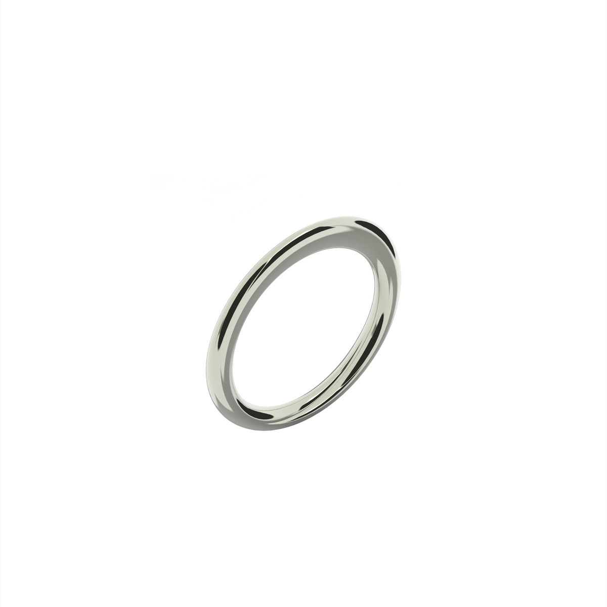 Full Moon ring in 18k white gold by Nayestones, Belgian fine jewelry