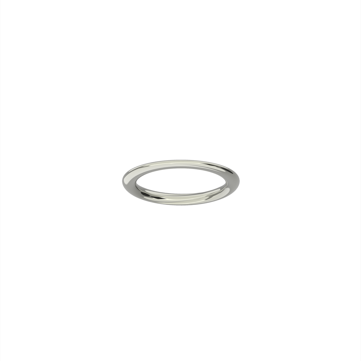Full Moon ring in 18k white gold by Nayestones, Belgian fine jewelry