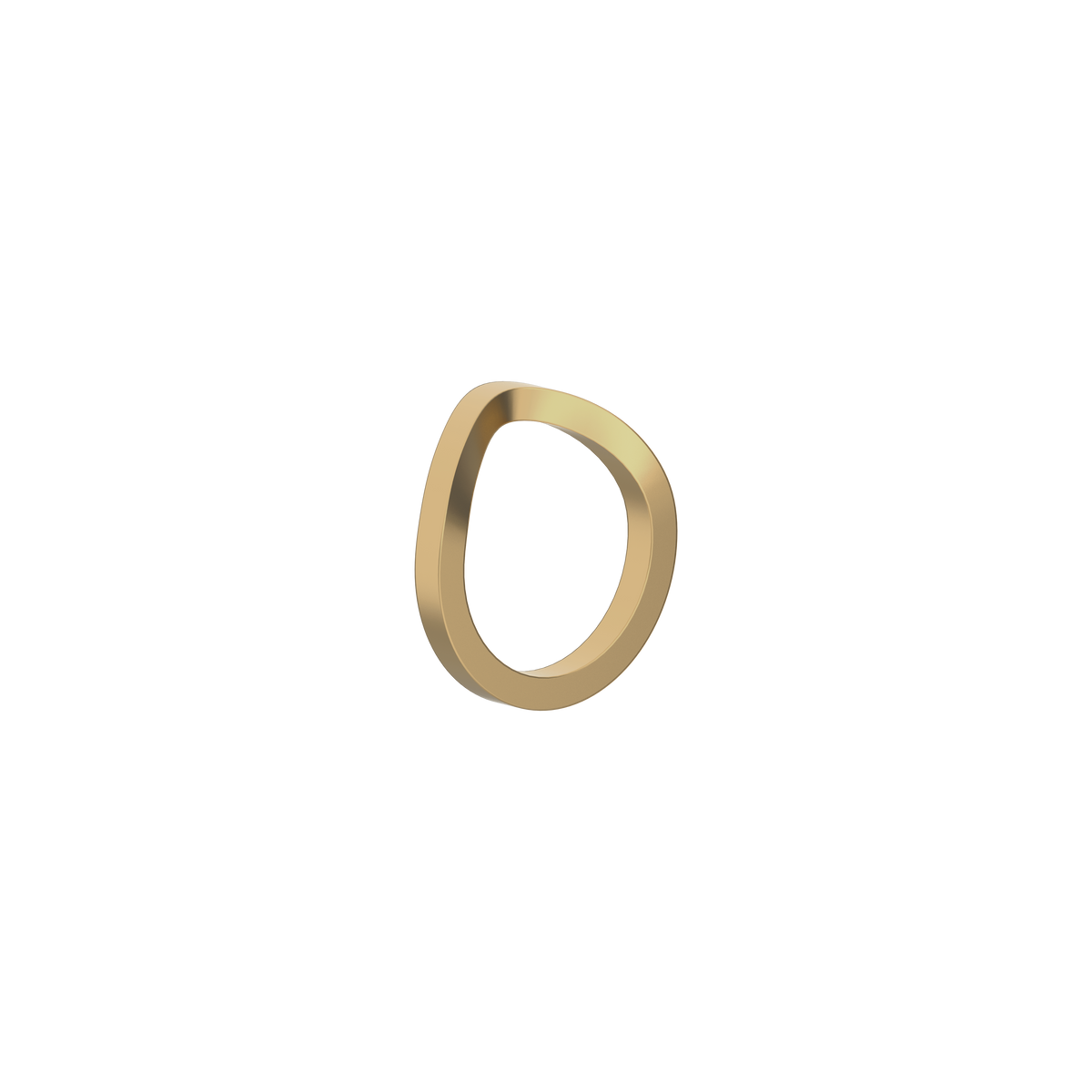 PETITE COMETE MEN RING in 14k yellow gold by Nayestones, Belgian fine jewelry
