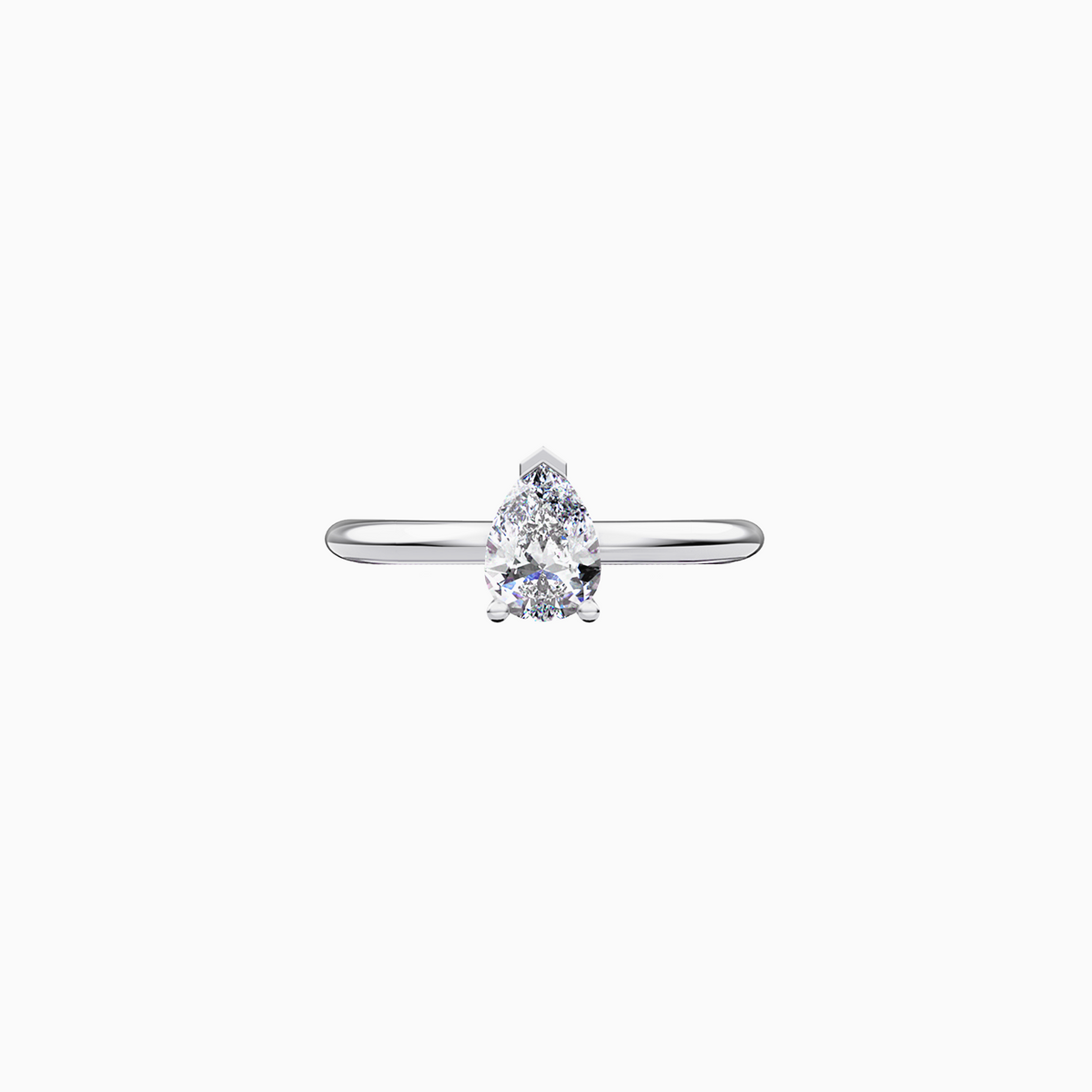 MOON SOLITAIRE POIRE V DIAMOND RING