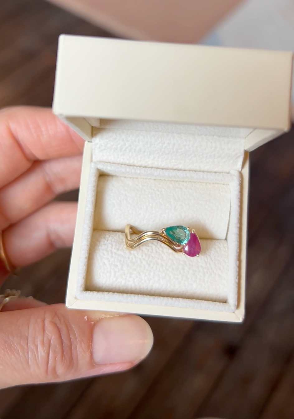 Petite Comete Emerald Tourmaline