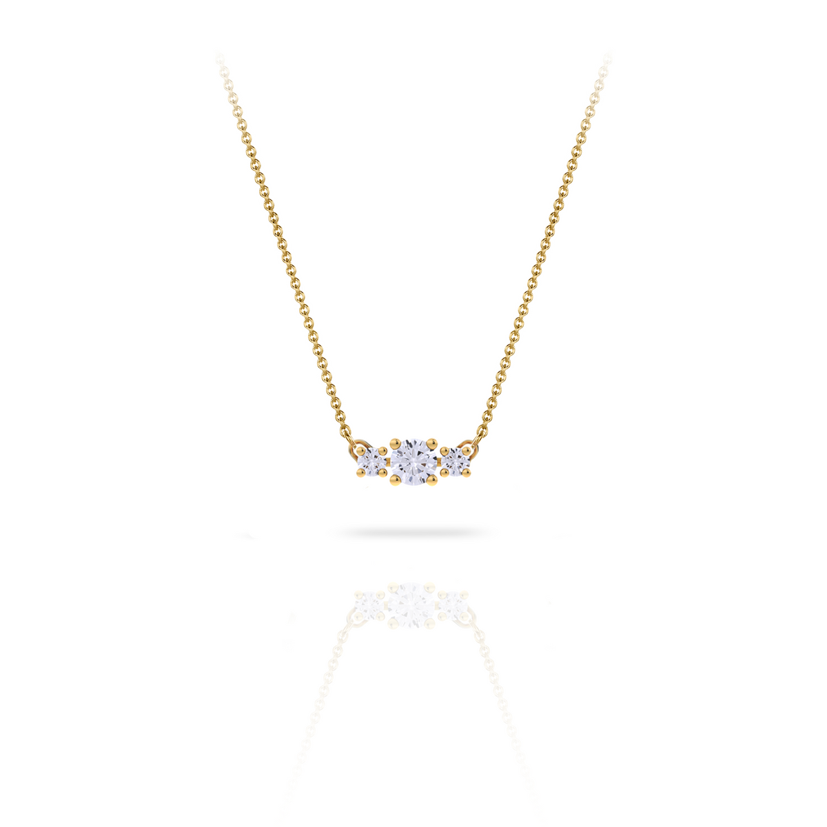 TRILOGY DIAMOND NECKLACE