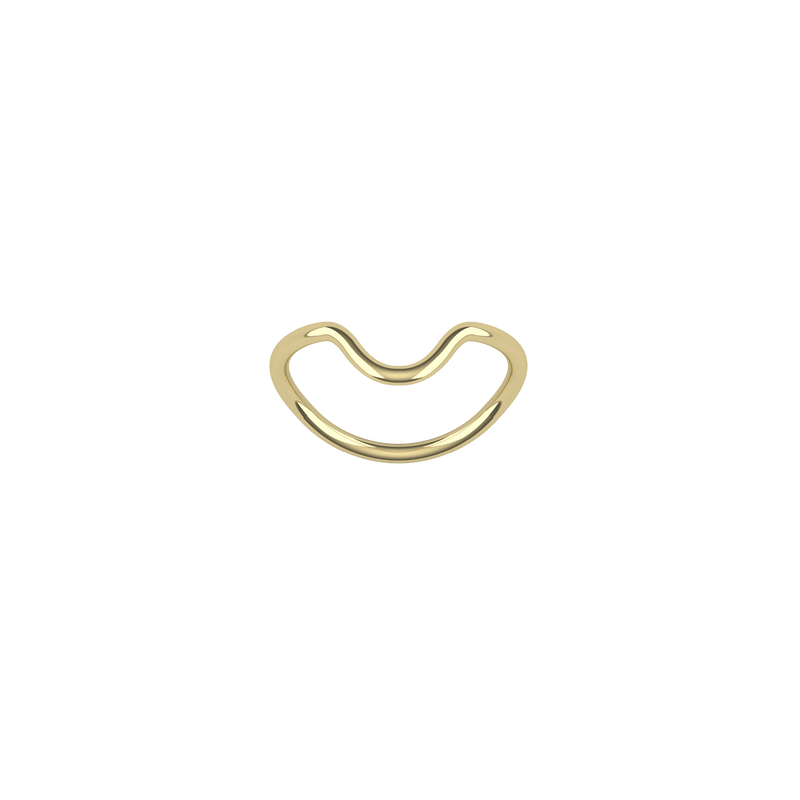 Loop Heart Gold Ring in 18k yellow gold by Nayestones, Belgian fine jewelry  Nayestones