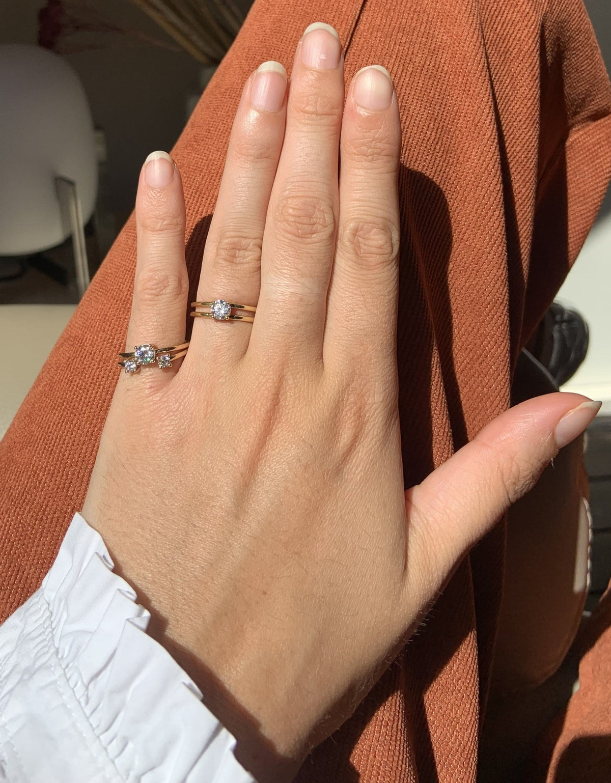 DOUBLE BRILLIANT DIAMOND RING