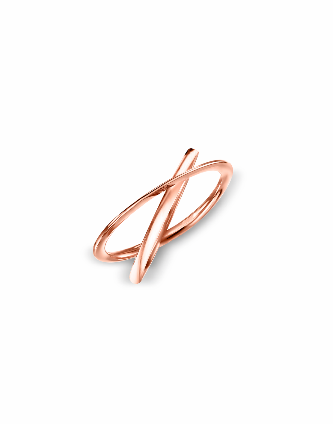 Moon Ellipse ring in 18K pink gold by Nayestones, Belgian fine jewelry.