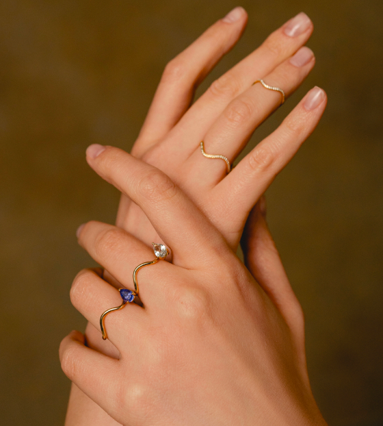 The art of layering: Mixing and matching necklaces and rings