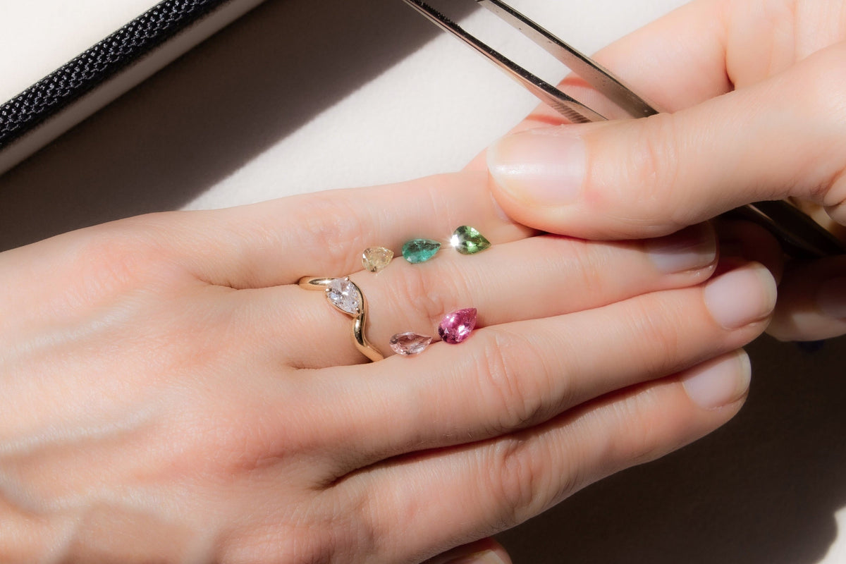COLOURED STONES JEWELLERY