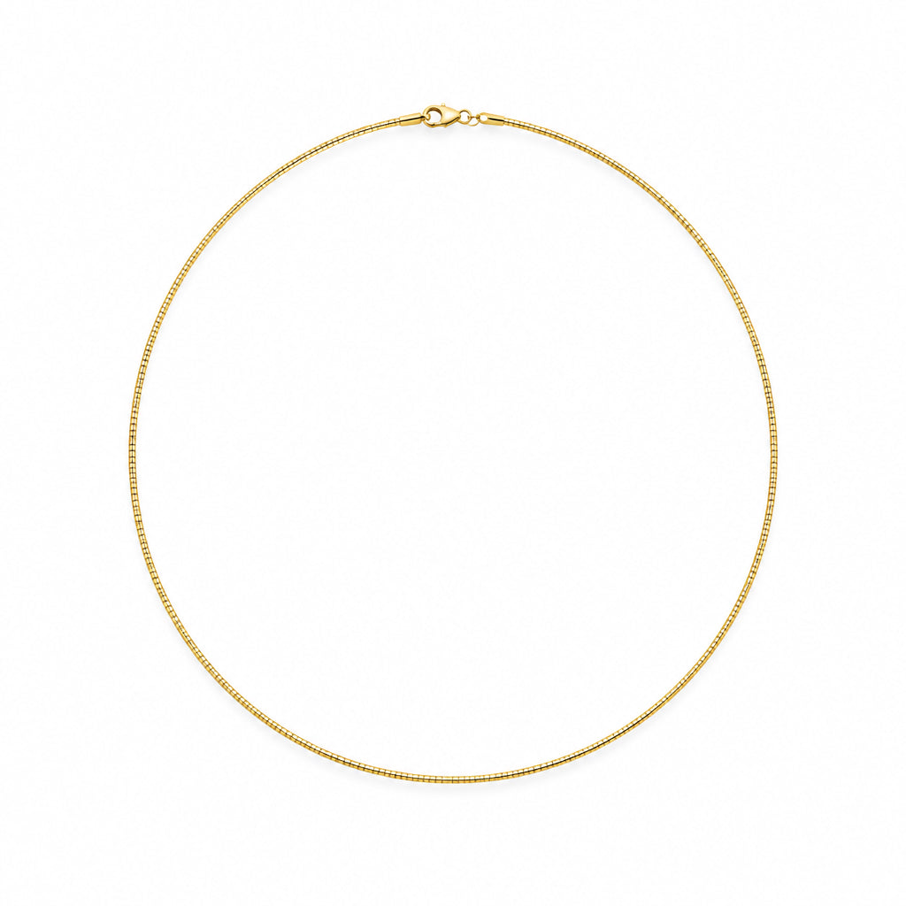 Our OMEGA CHAIN in yellow gold.