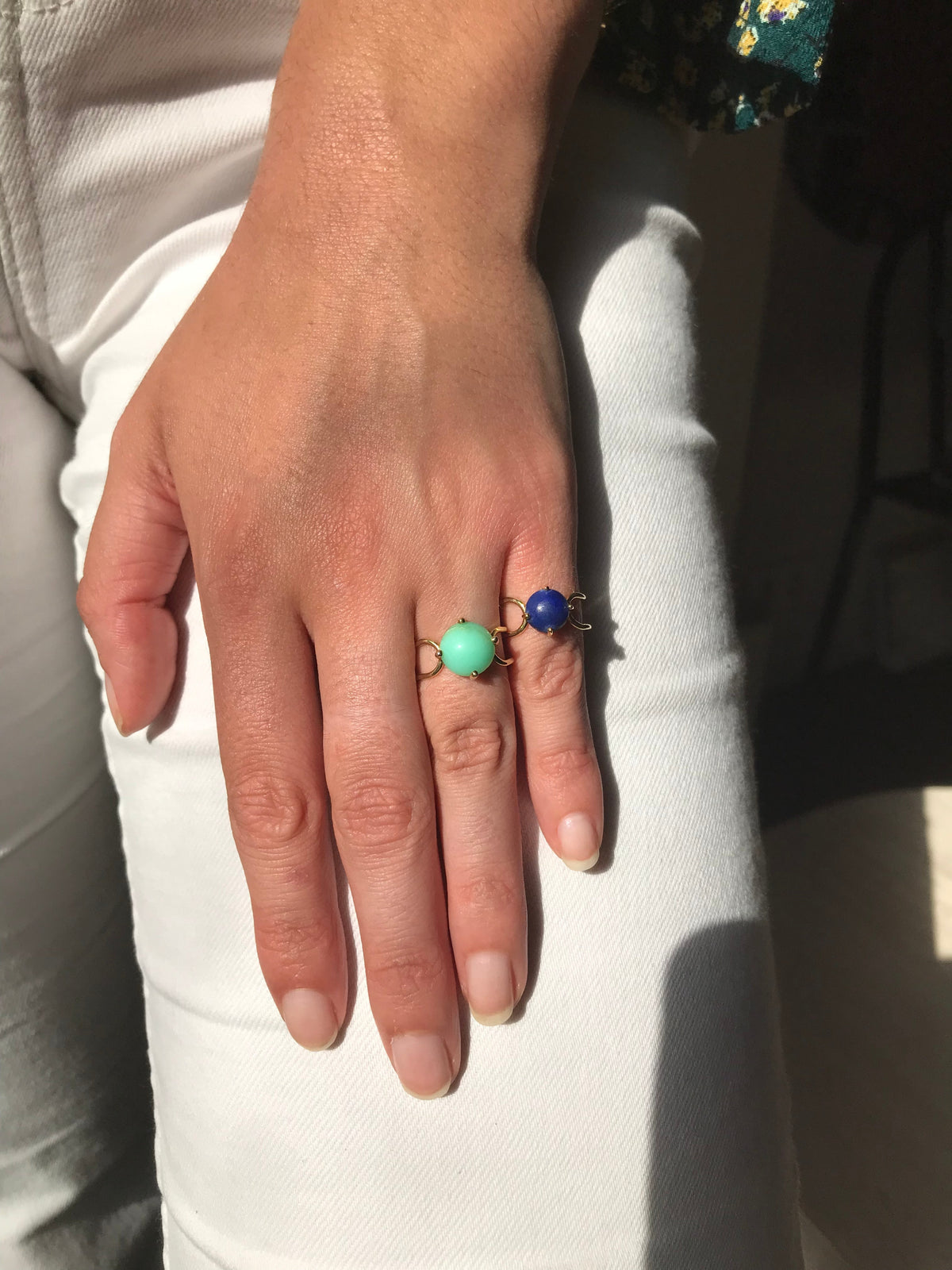 DOUBLE C MARQUISE DIAMANT RING