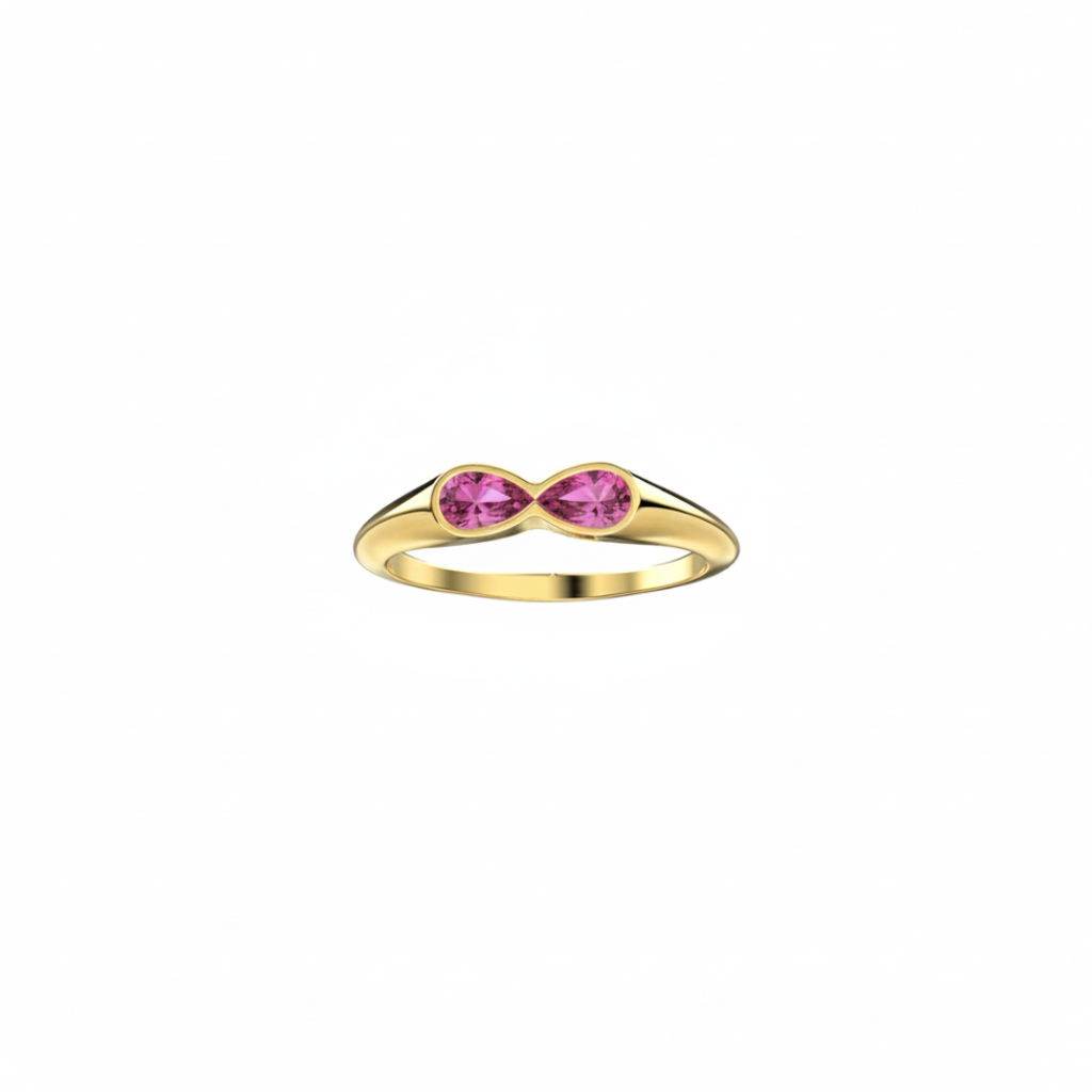 DEW FINE PINK TOURMALINE RING