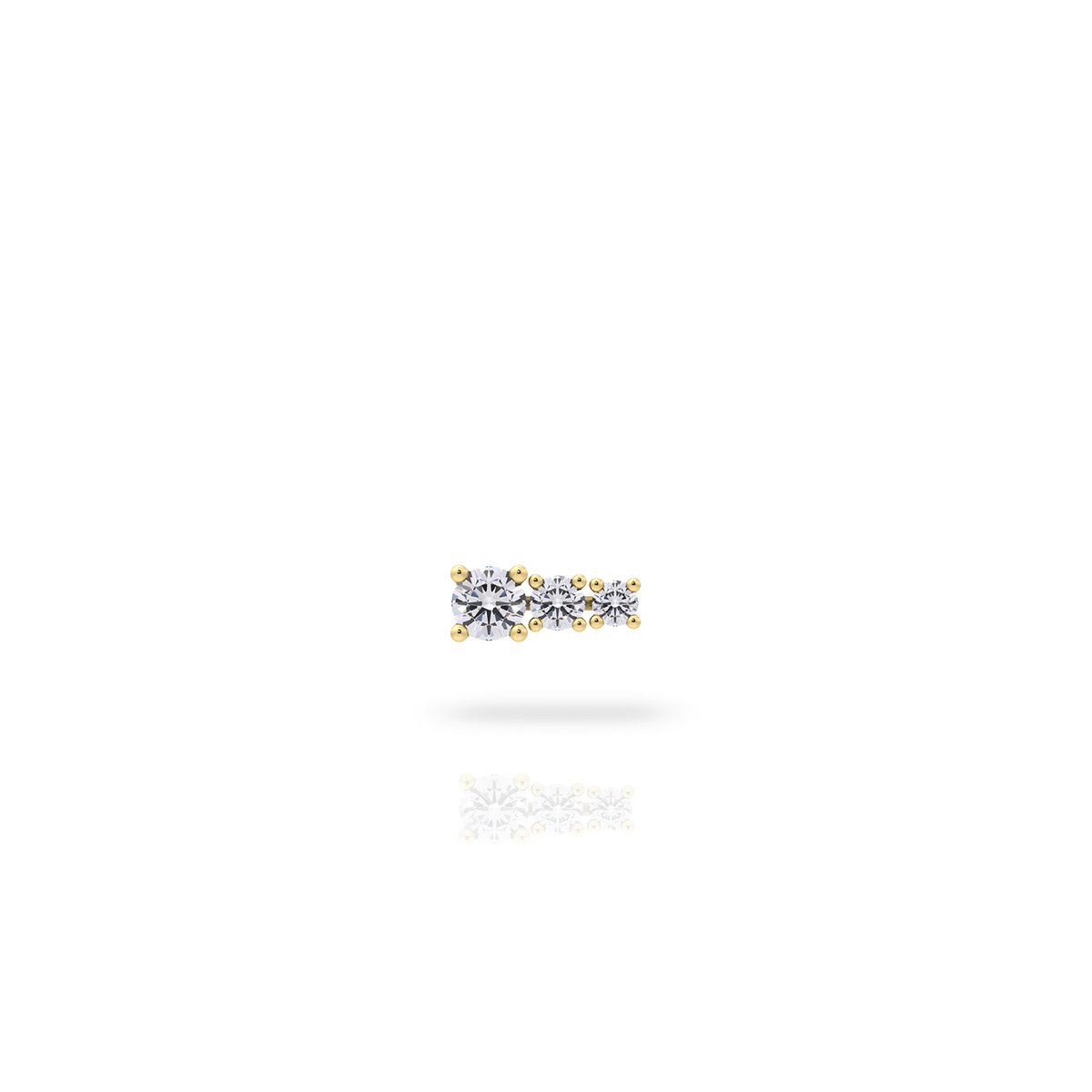 TRILOGY CROISSANT EARRING