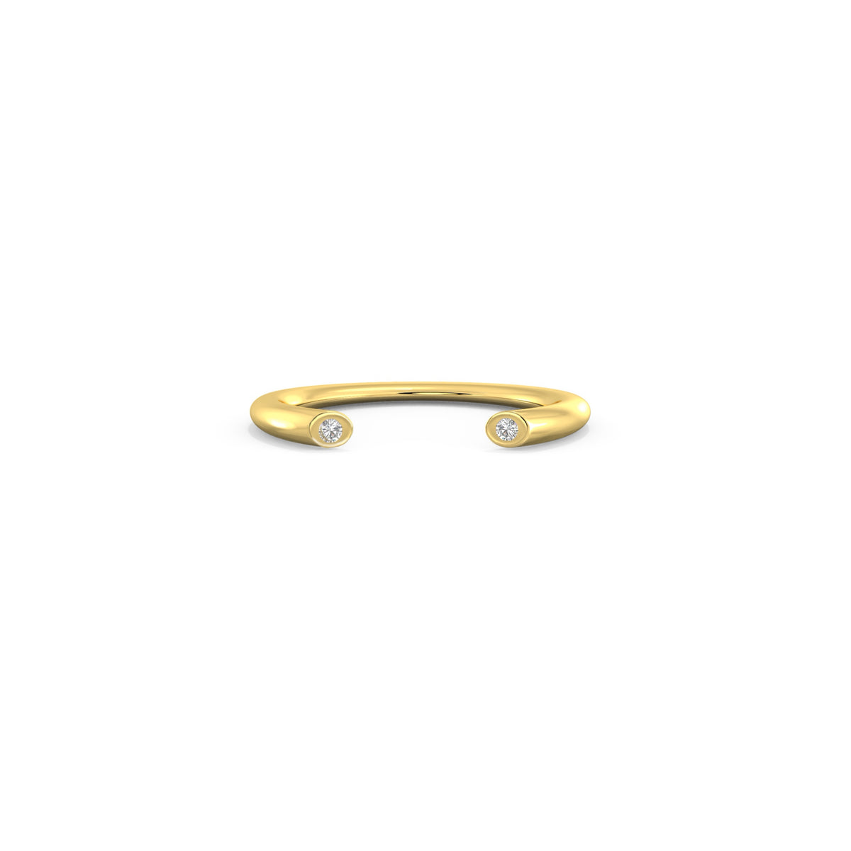BAGUE FULL MOON DIAMANT OR JAUNE