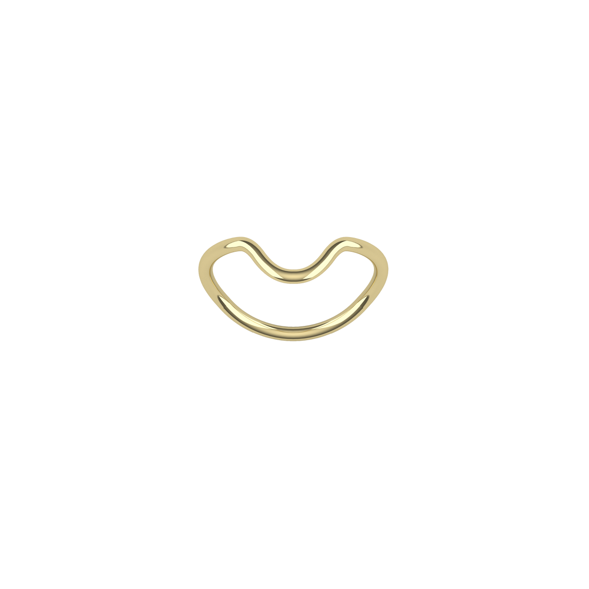 Heart Loop Gold Ring in 18k yellow gold and a Heart Diamond Ring by Nayestones, Belgian fine jewelry.