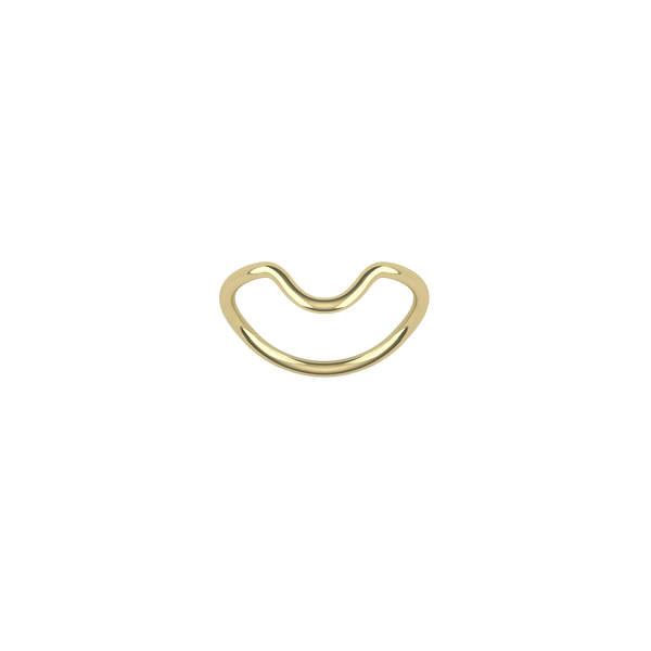 Heart Loop Gold Ring in 18k yellow gold and a Heart Diamond Ring by Nayestones, Belgian fine jewelry. Nayestones