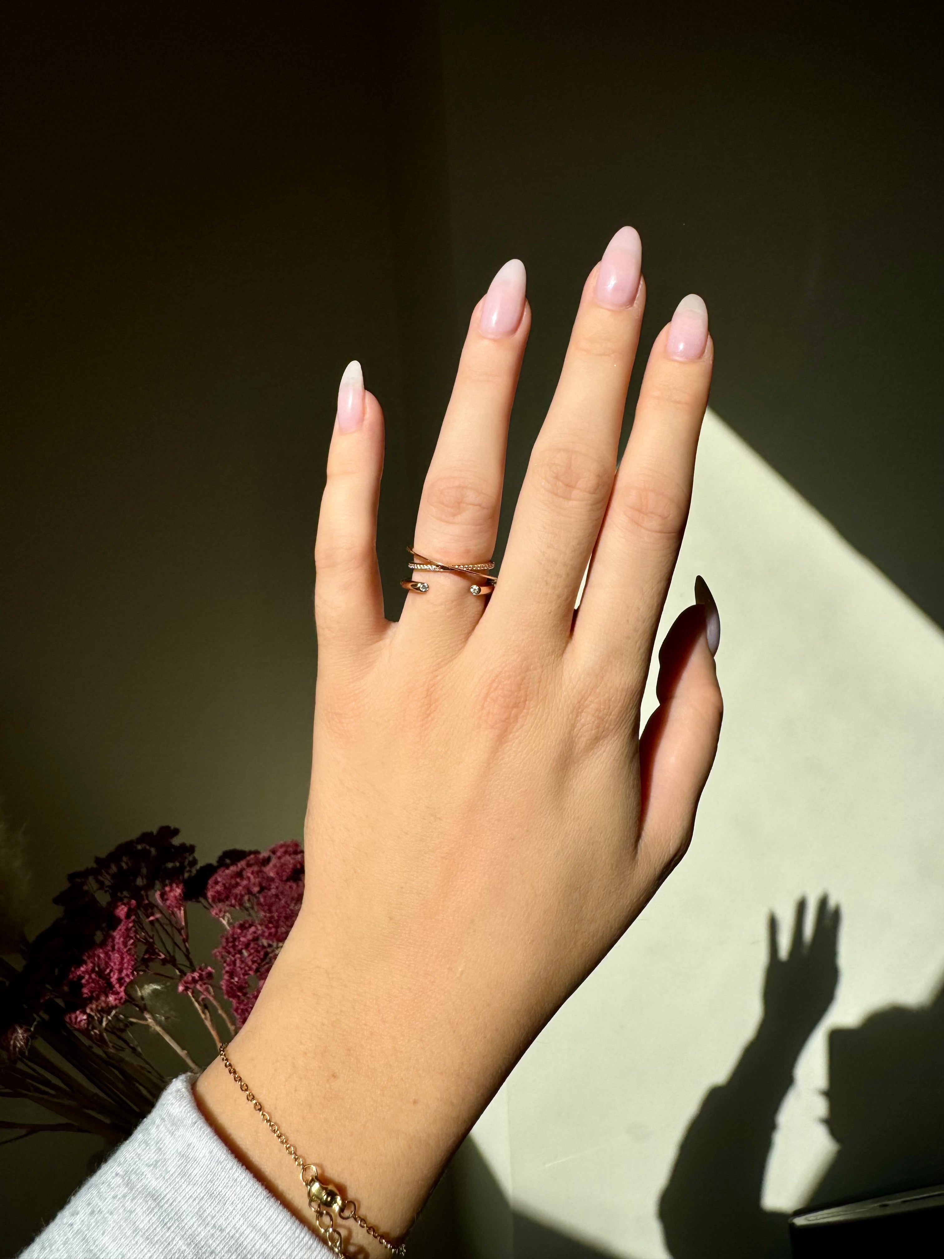 FULL MOON ELLIPSE RING SET