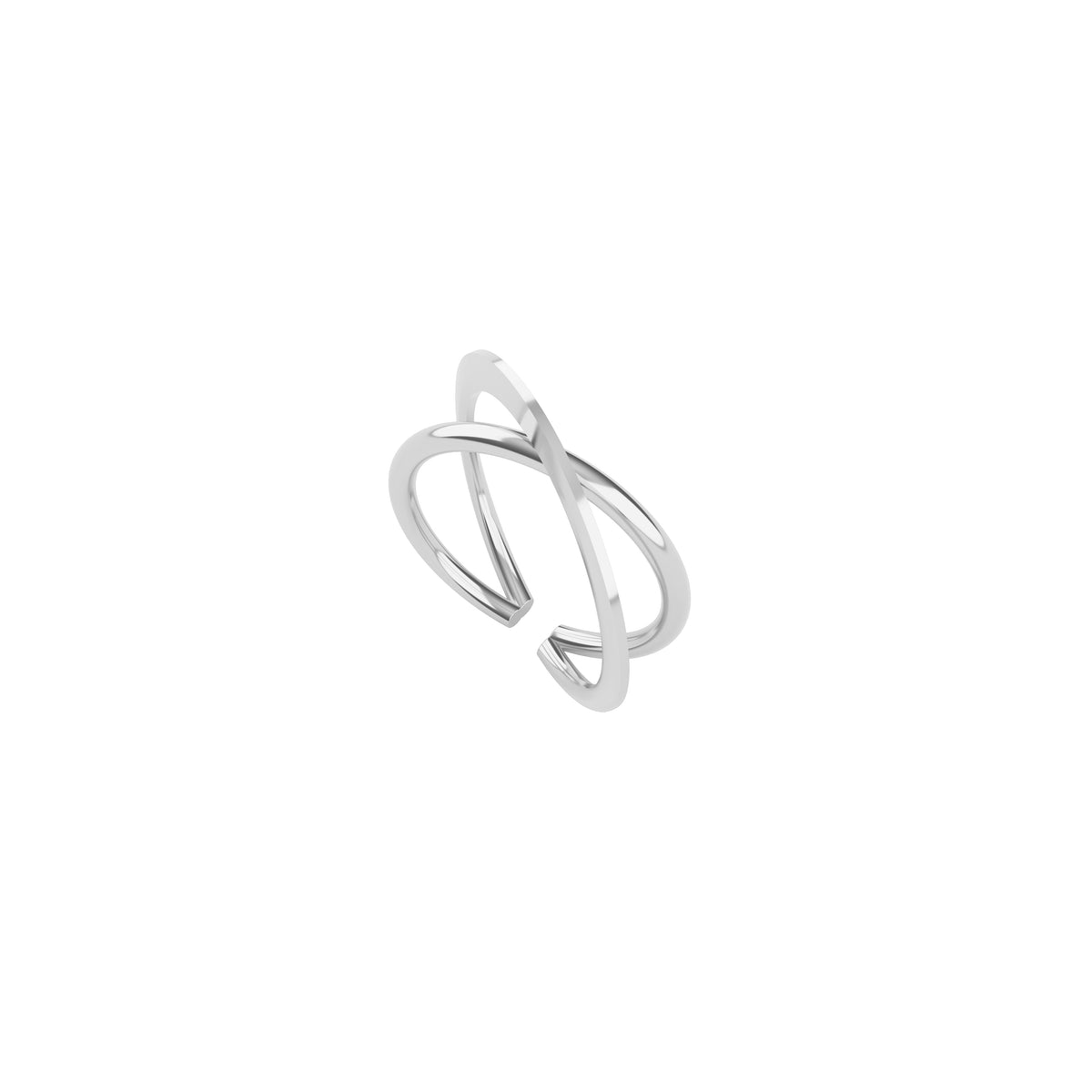 Moon Ellipse earcuff in 18K and 14k white gold by Nayestones, Belgian fine jewelry. 