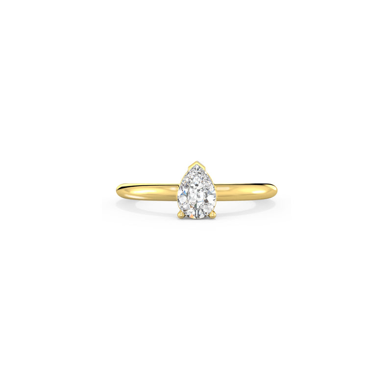 MOON SOLITAIRE POIRE V DIAMOND RING Nayestones