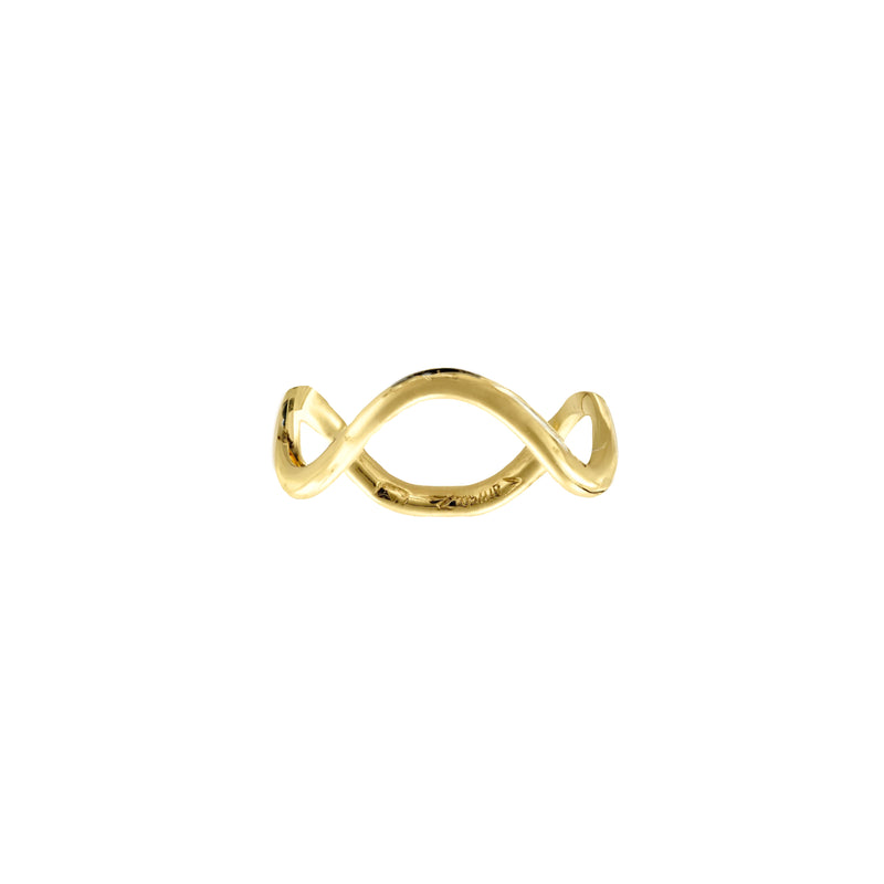 Petite comète ring in 18k yellow gold by Nayestones, Belgian fine jewelry. Nayestones