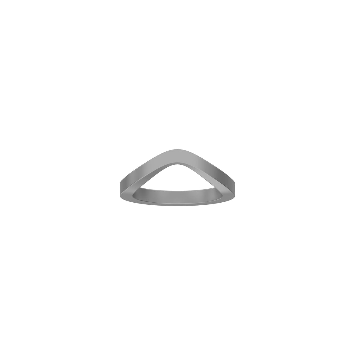 PETITE COMETE MEN RING in 14k white gold by Nayestones, Belgian fine jewelry 