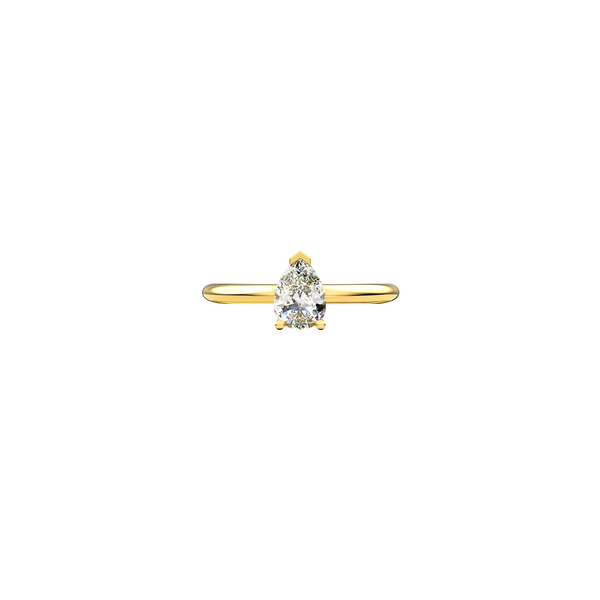 MOON SOLITAIRE POIRE V DIAMOND RING Nayestones