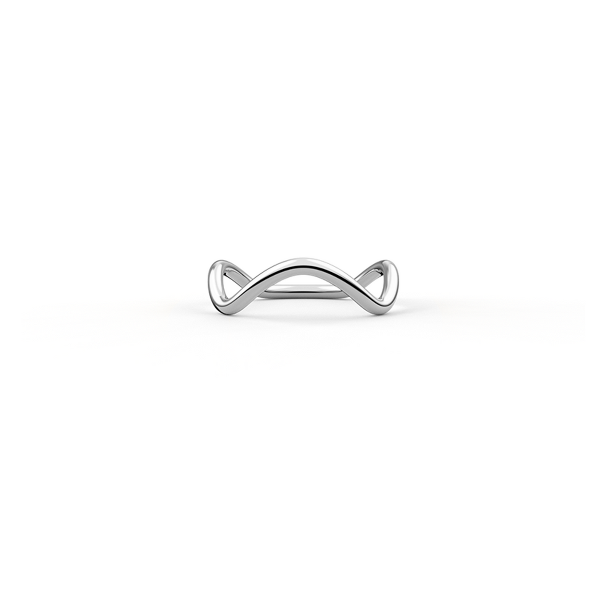 Petite comète ring in 18k white gold by Nayestones, Belgian fine jewelry 