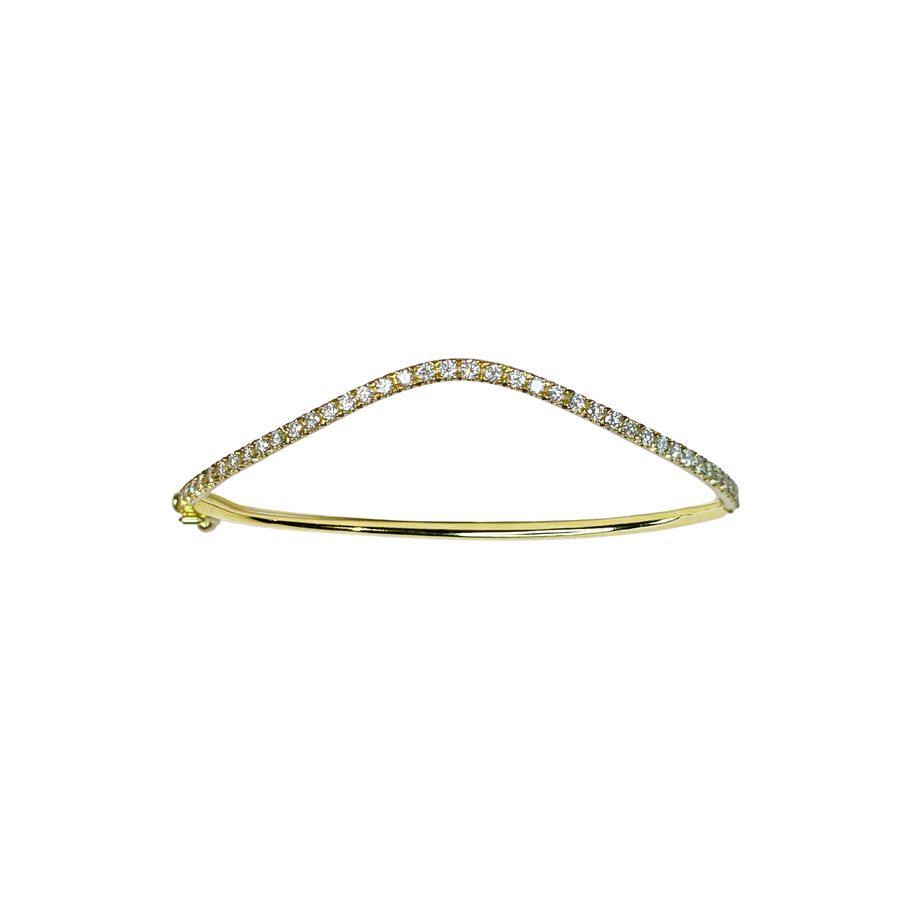 Diamond Bracelet Recycled gold - Petite Comete Collection by Nayestones ethical Jewelry Antwerp