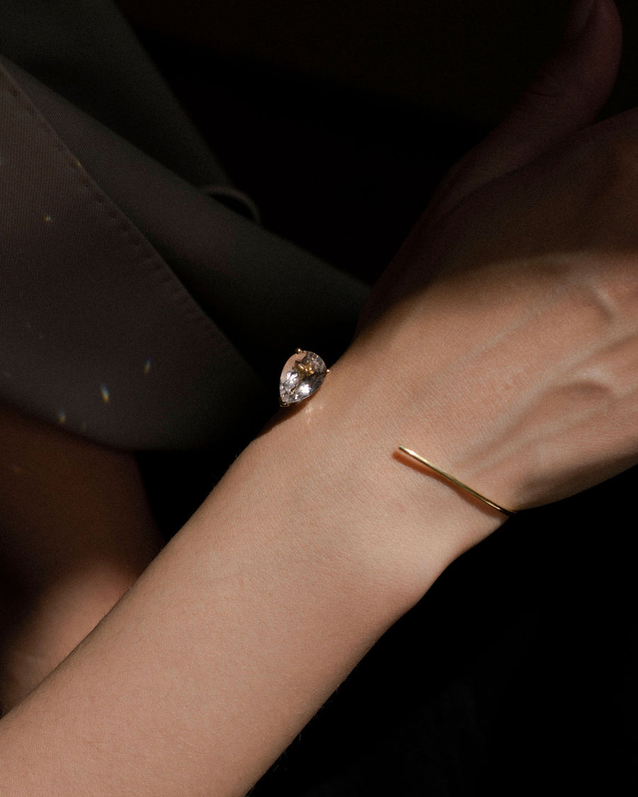 Bracelet 9K gold amethyst - Bloom bracelet amethyst- Nayestones
