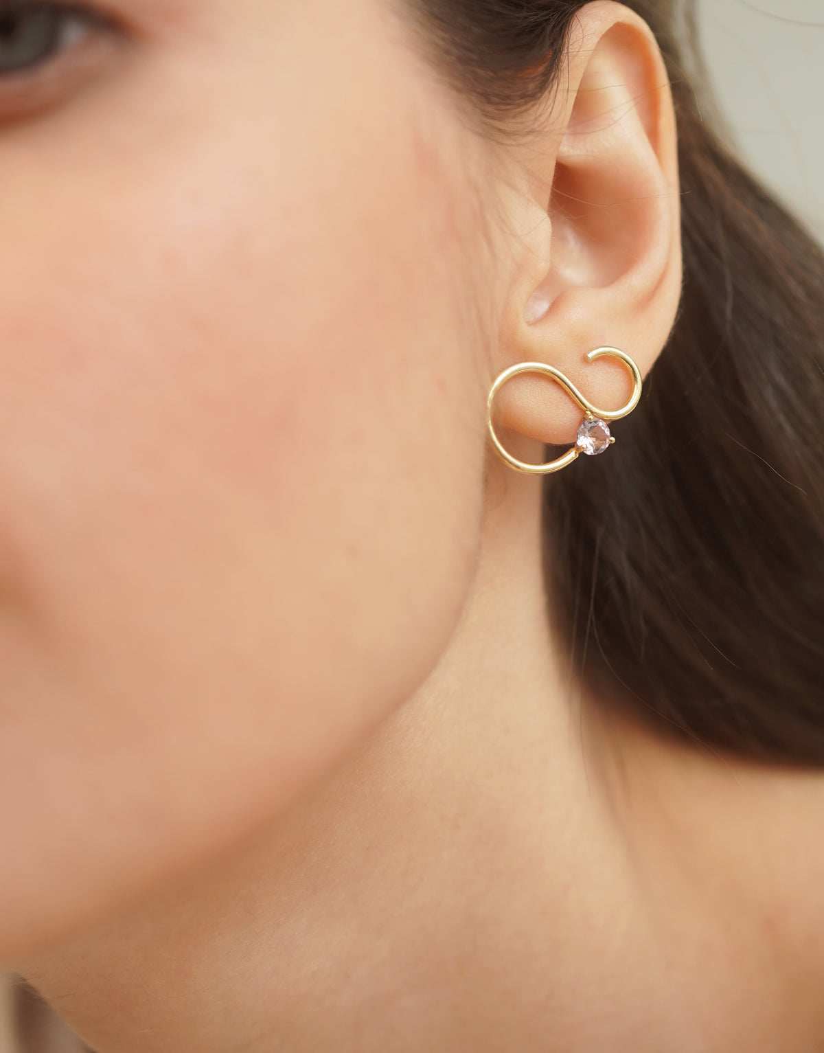 PETITE SIGNATURE SILVER PLATED EARRINGS