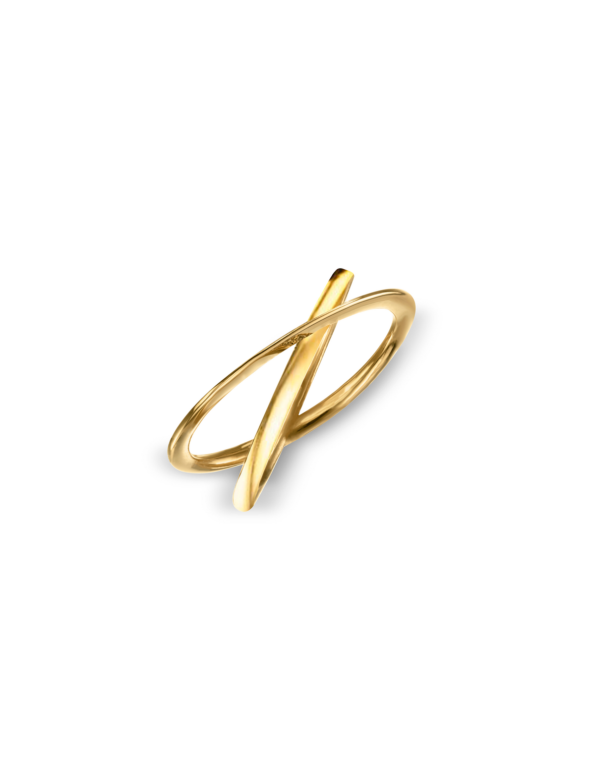 Moon Ellipse ring in 18K yellow gold by  Nayestones, Belgian fine jewelry. 