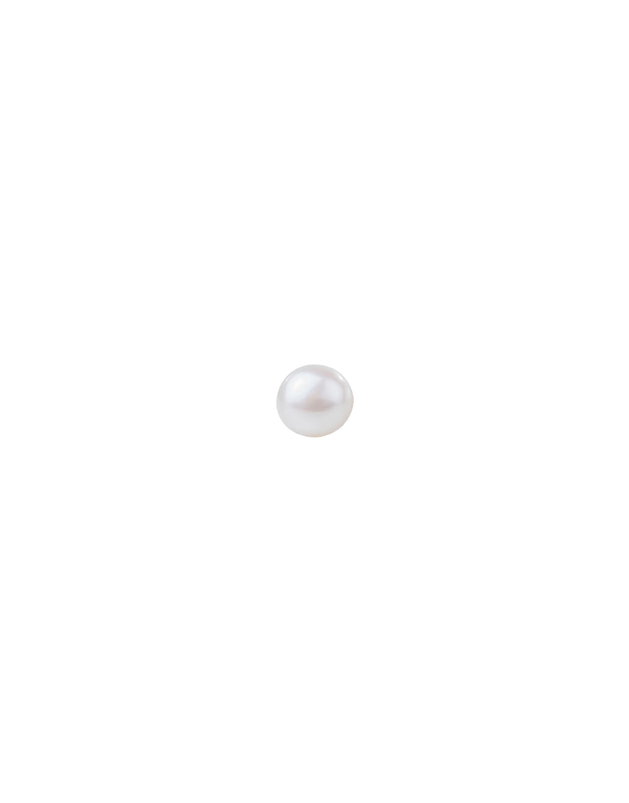 stud earring pearl - personalized stud earring - Nayestones