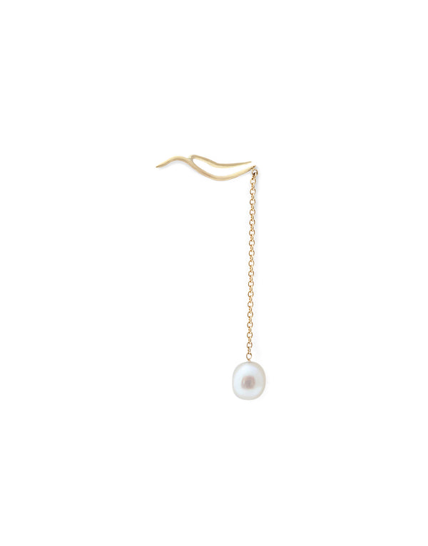 Earring 18K gold pearl - Tina earring pearl - Nayestones